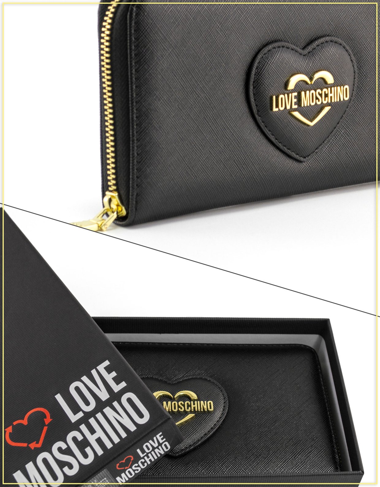 Love Moschino Sweet heart wallet black