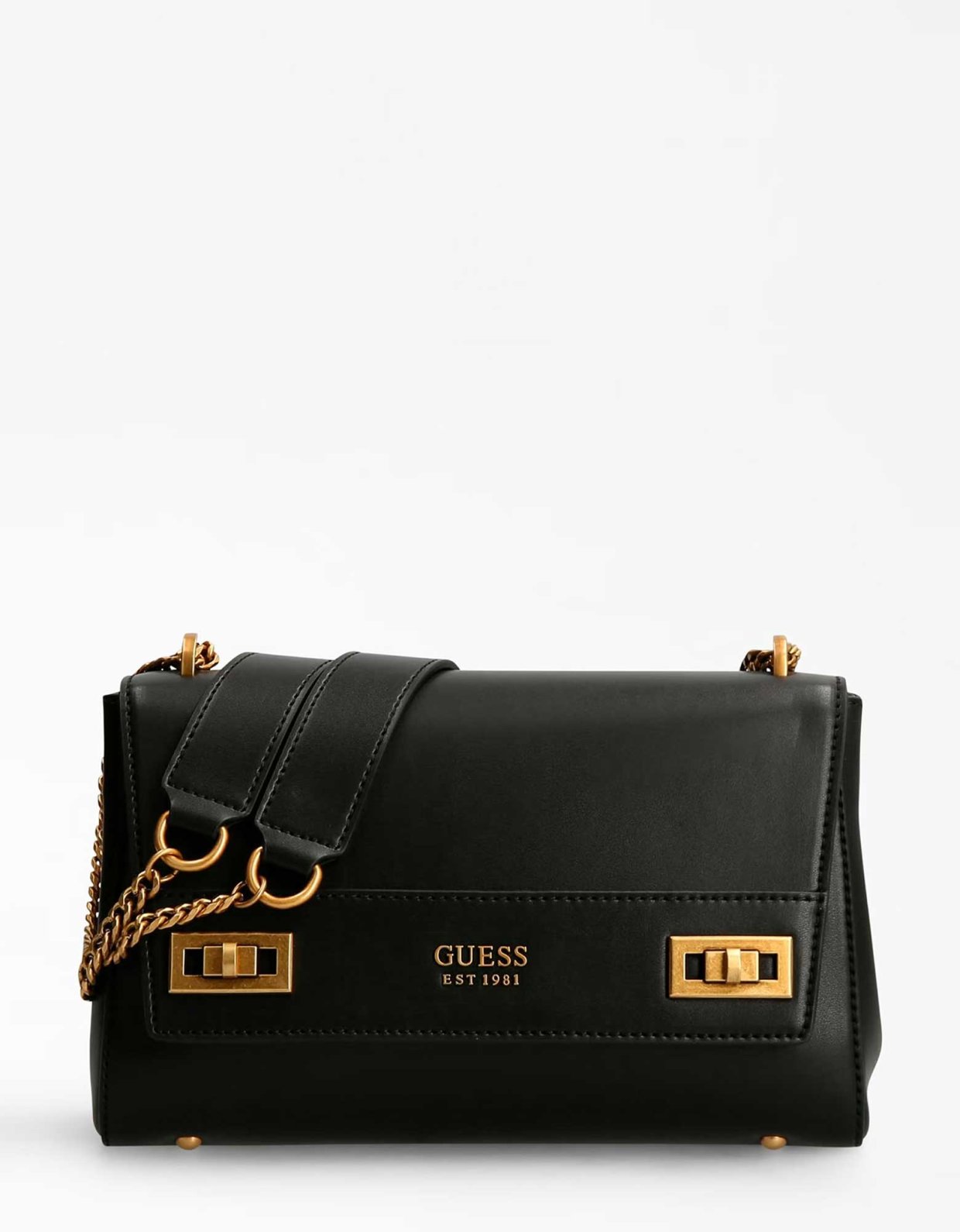 Guess Katey flap bag black