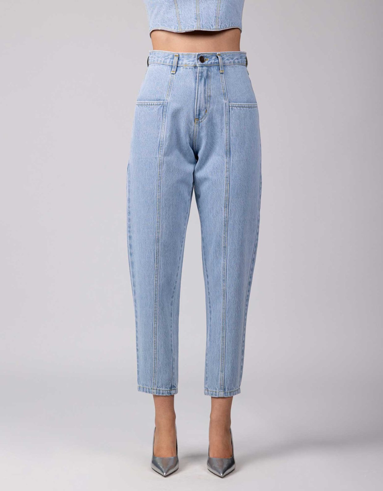 Sac & CO Jeans Diana slim fit light blue denim