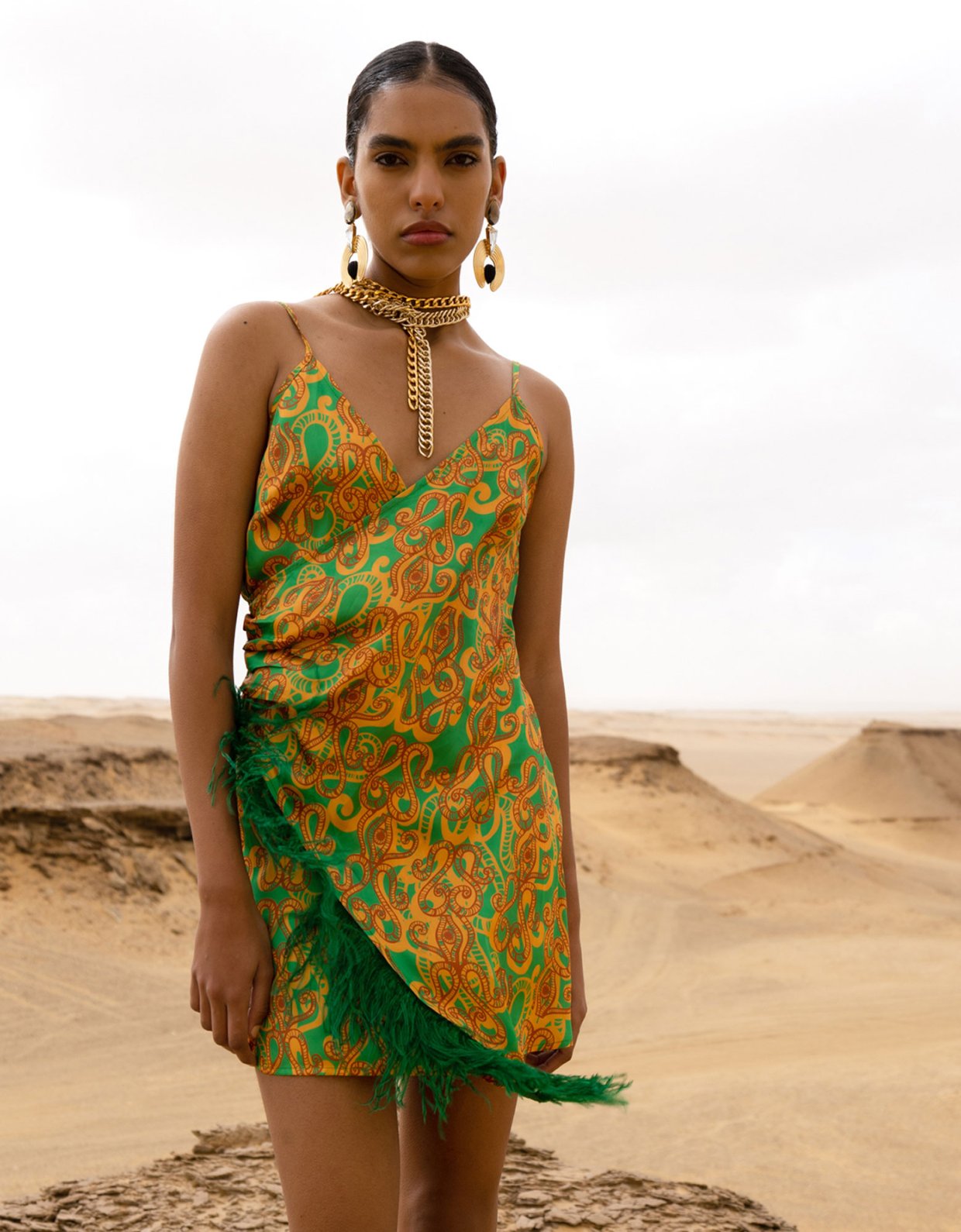 Mallory the label Aisha green dress