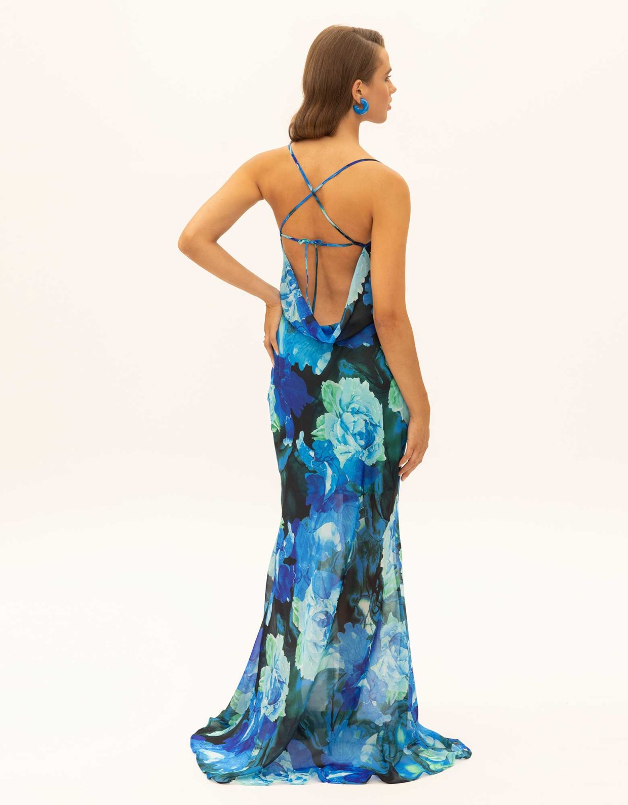 Ciel Concept Full moon backless maxi dress