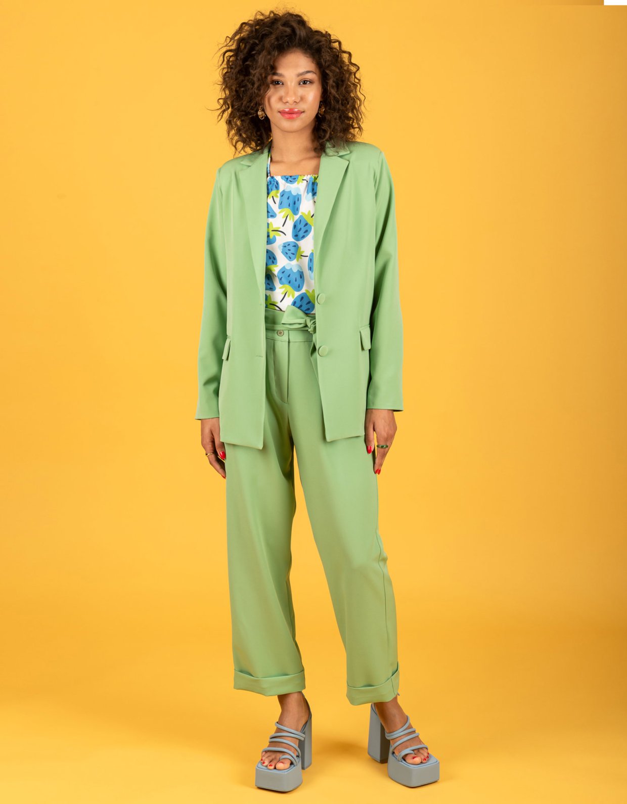 Chaton Alfred oversize blazer aloe