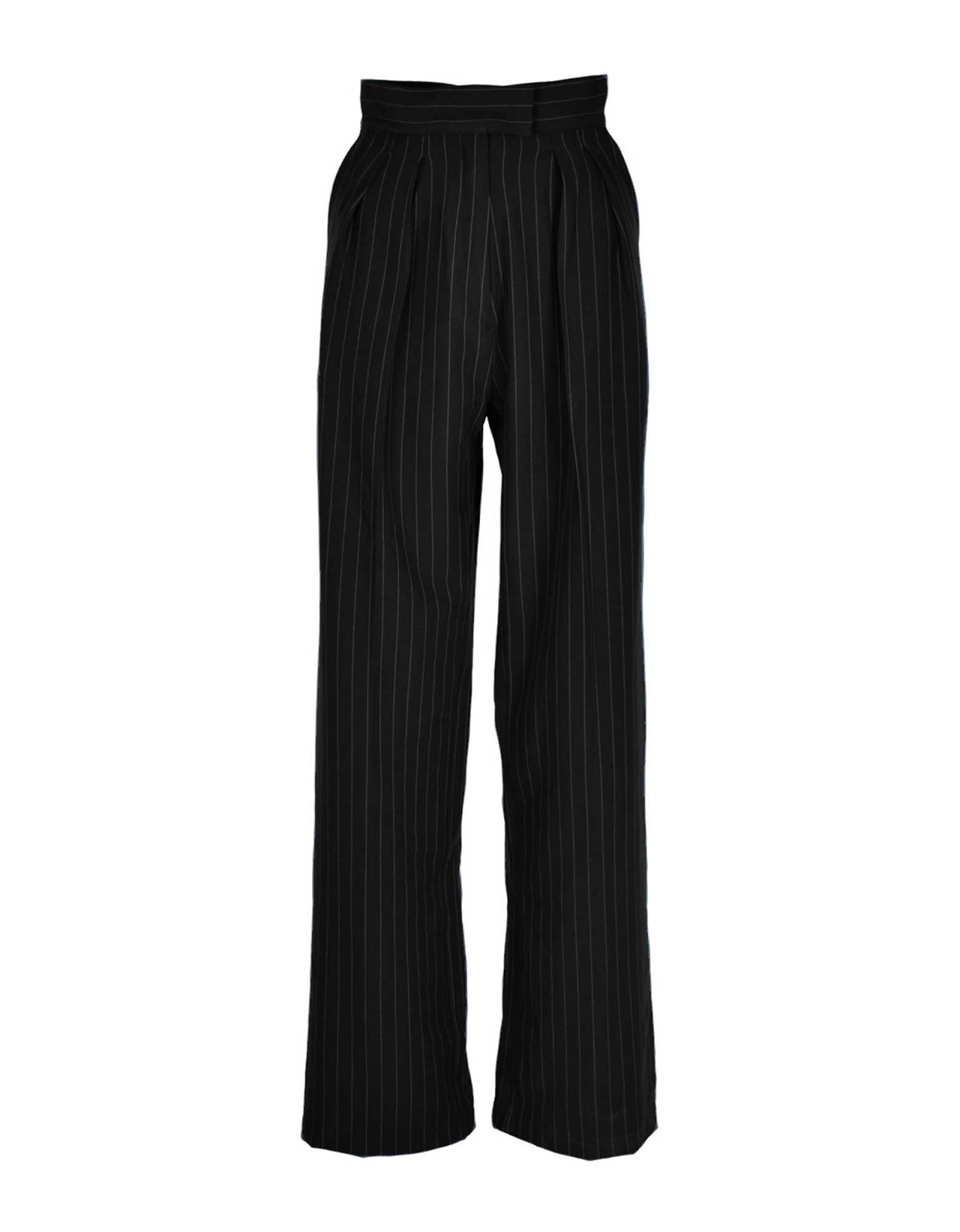 Studio 83 Stripes flare pants black