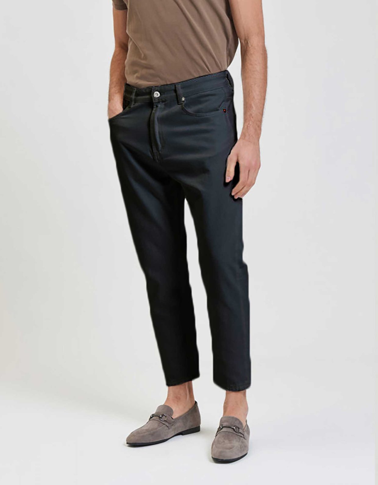 Gianni Lupo Cooper  denim pants black