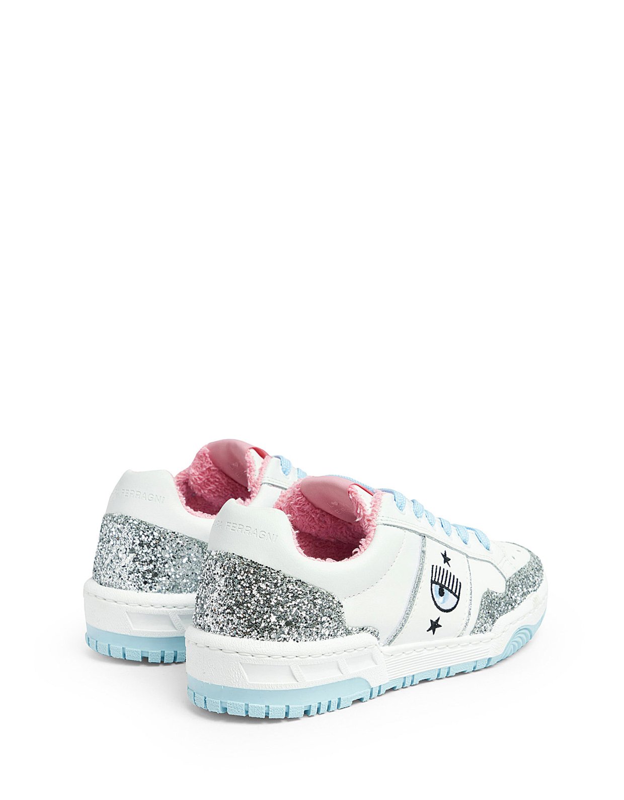 Chiara Ferragni CF1 Sneakers glitter silver-white