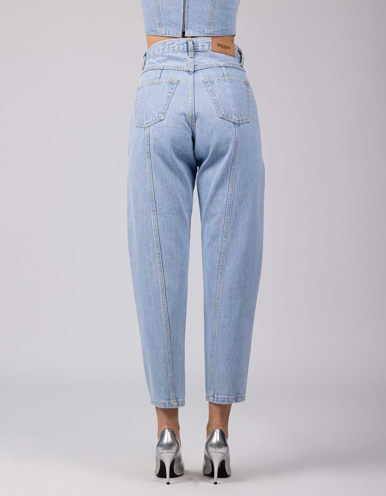 Sac & CO Jeans Diana slim fit light blue denim