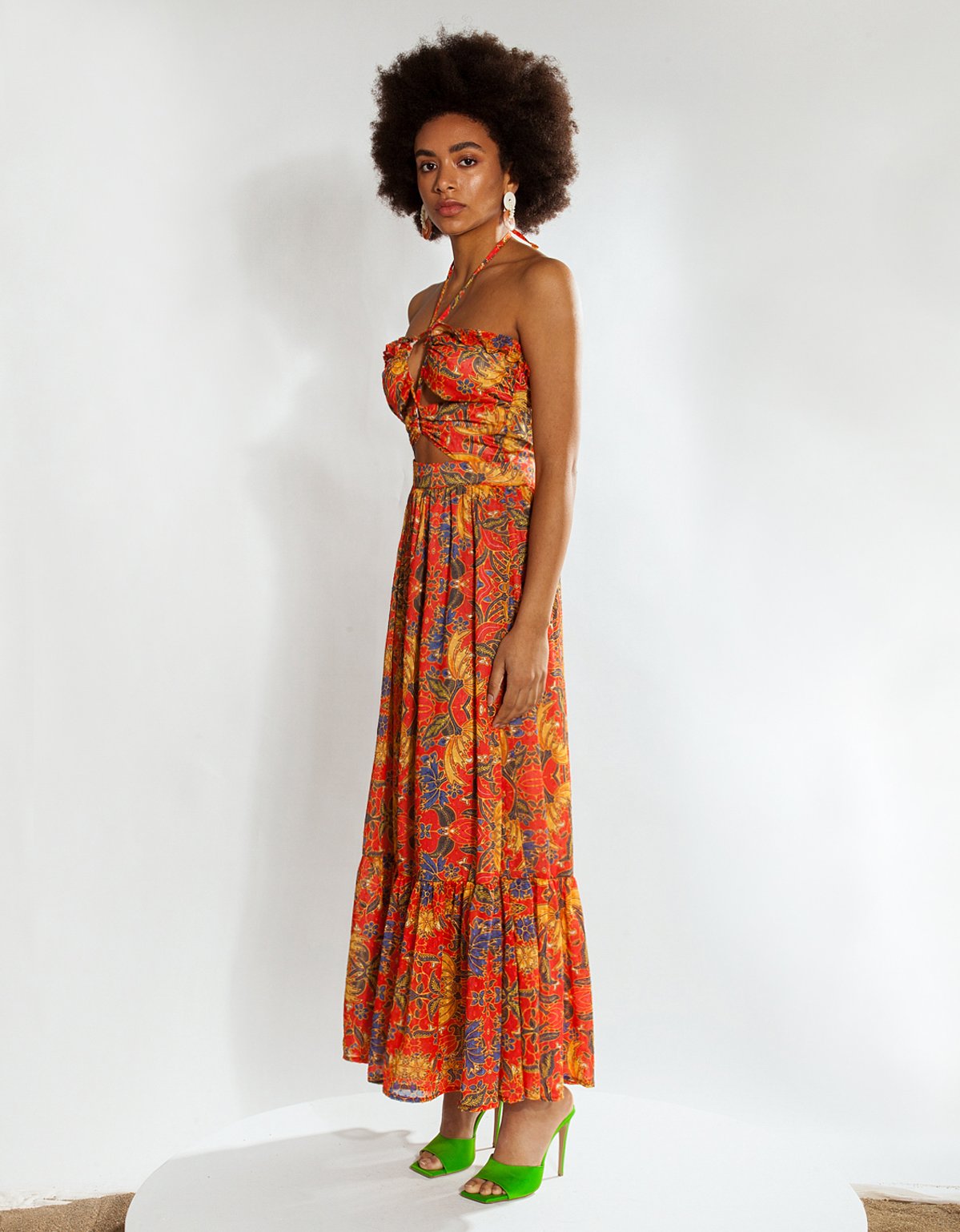 Mallory the label Isis red paisley dress