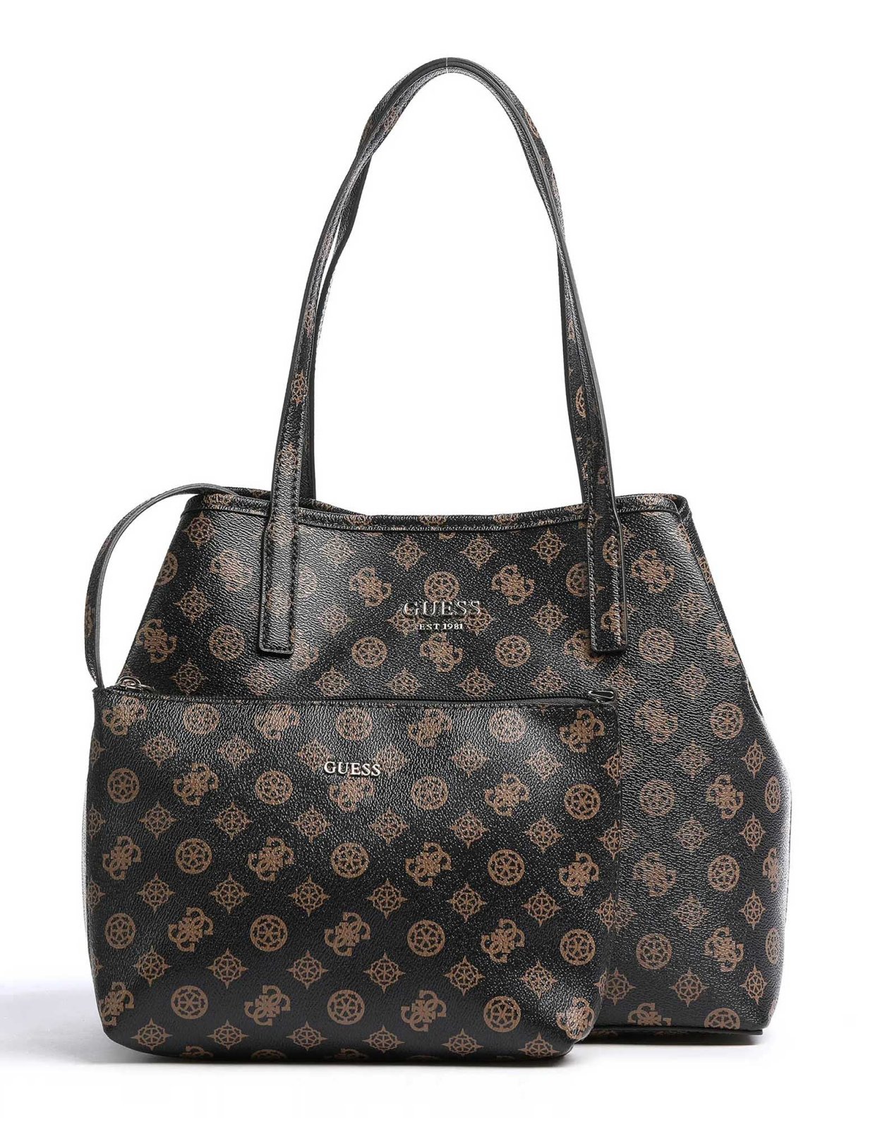 Guess Vikky II tote bag brown