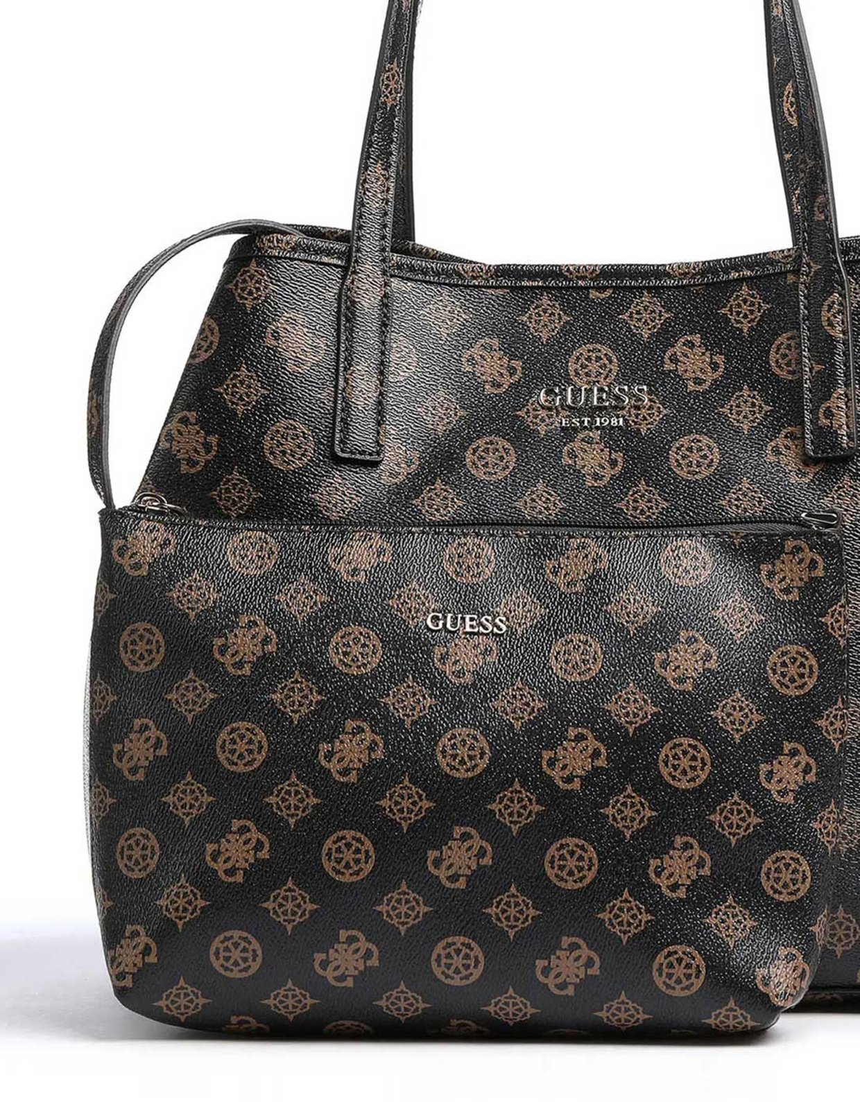 Guess Vikky II tote bag brown