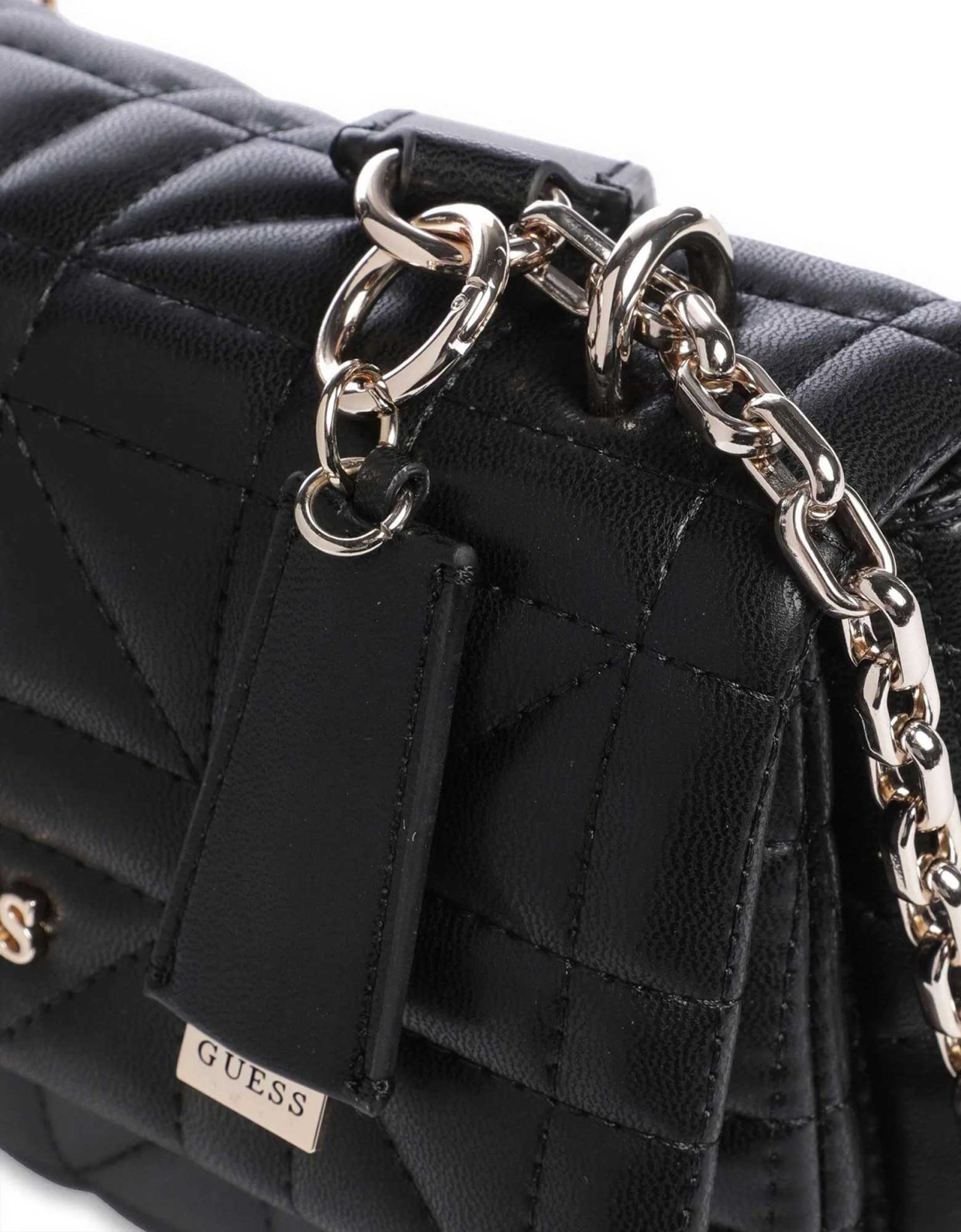 Guess Assia convertible flap bag black