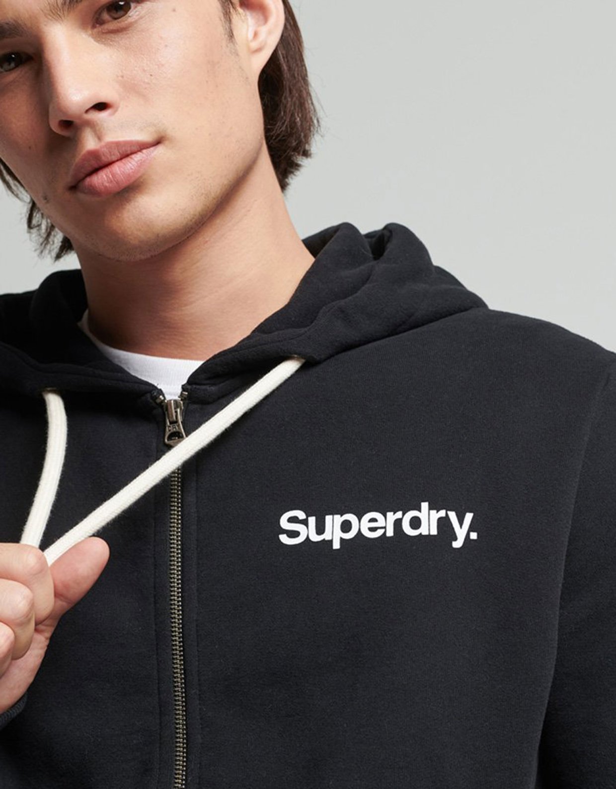 Superdry Vintage cl classic zip hoodie black