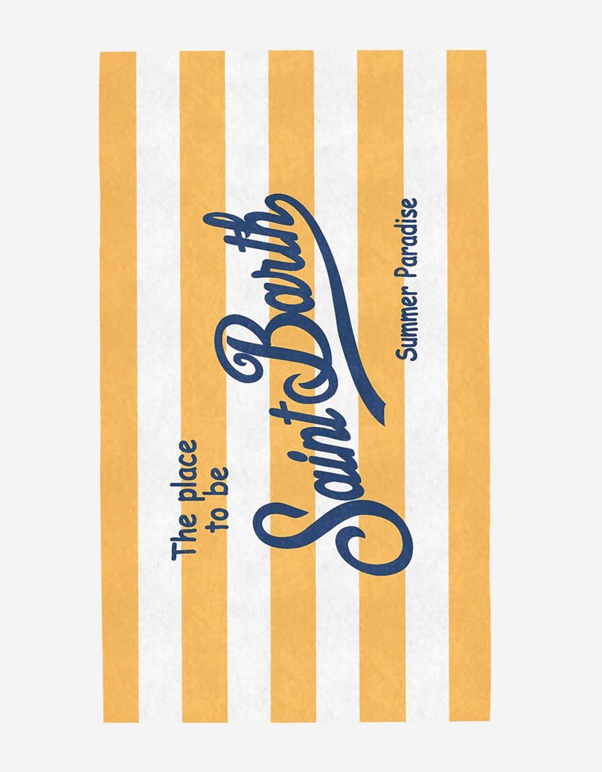 MC2 Saint Barth Terry beach towel stripped blue orange