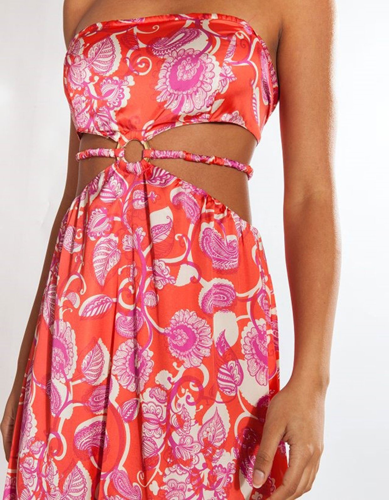 Mallory the label Cleo orange floral dress