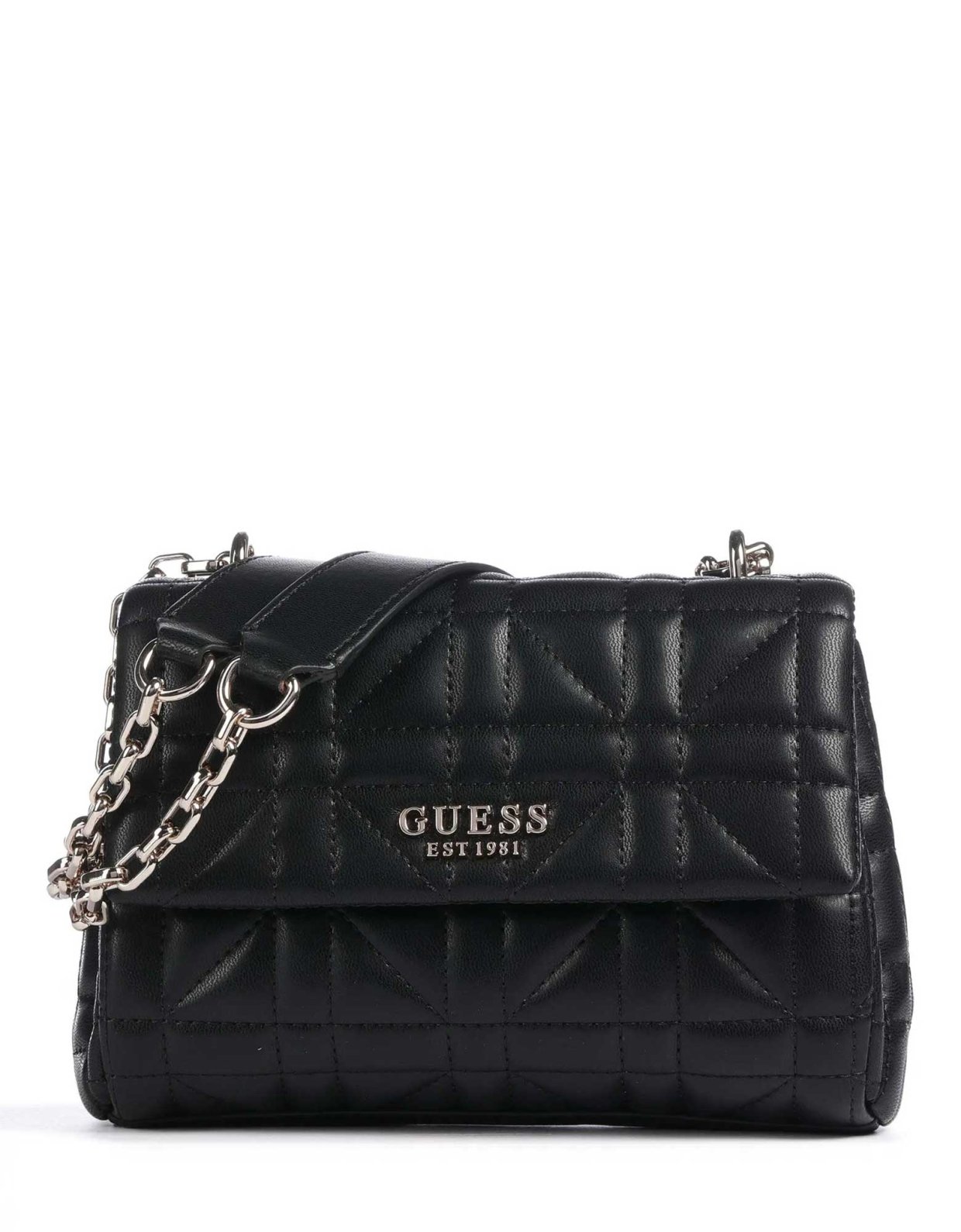 Guess Assia convertible flap bag black