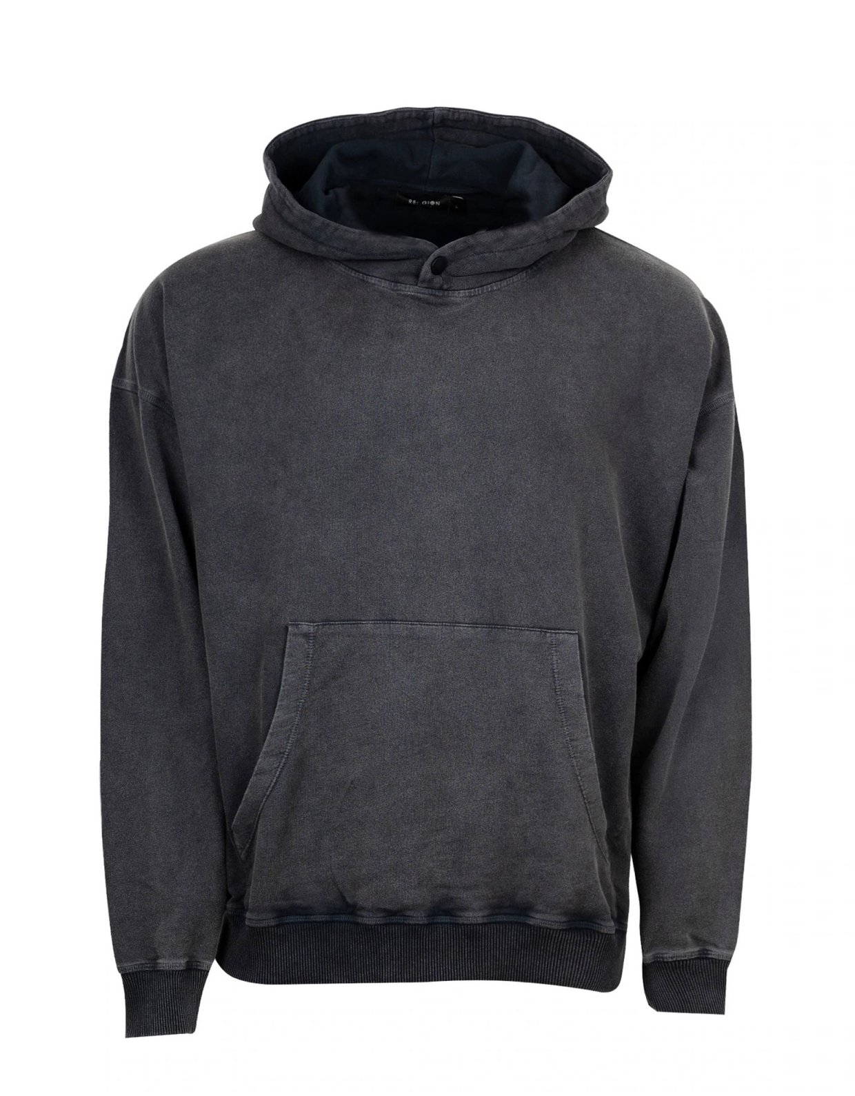 Religion Irridescent hoody washed charcoal