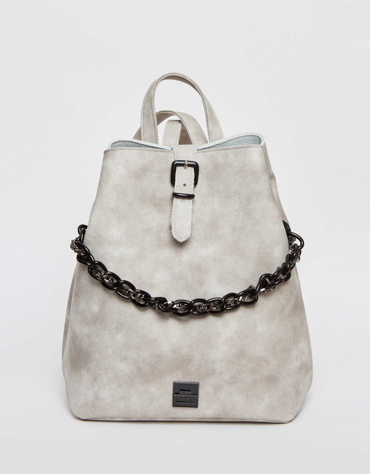 Elena Athanasiou Retro chain backpack  grey