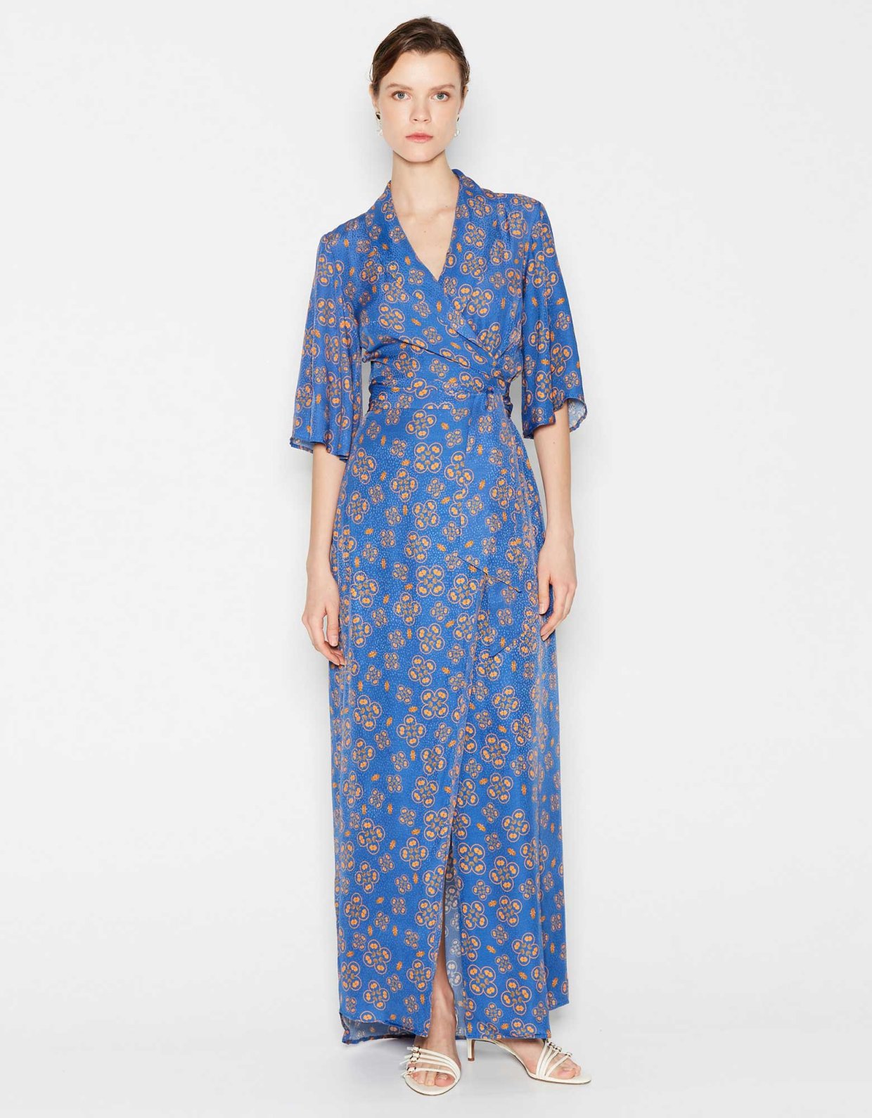 Nadia Rapti Oceana wrap dress blue