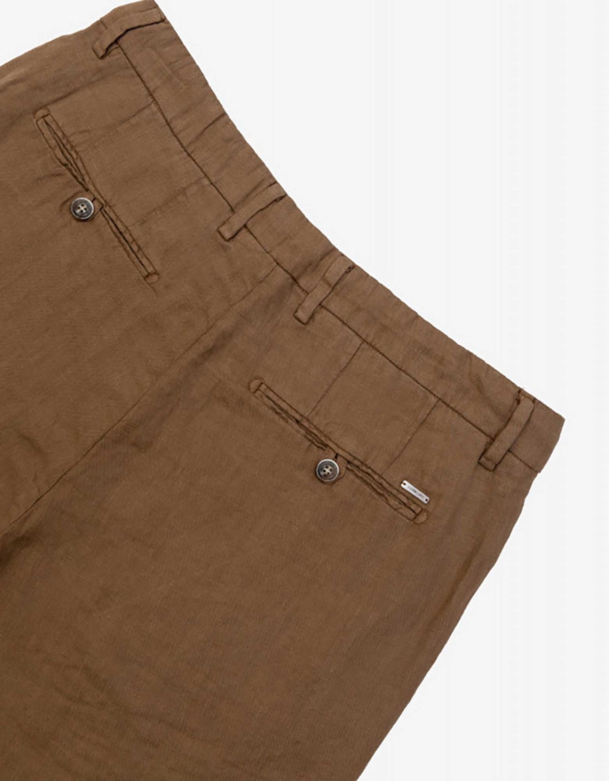 Gianni Lupo Michigan linen trouser with drawstring camel