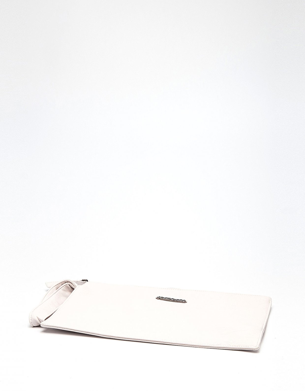 Peace & Chaos Cute eco leather clutch bag off white