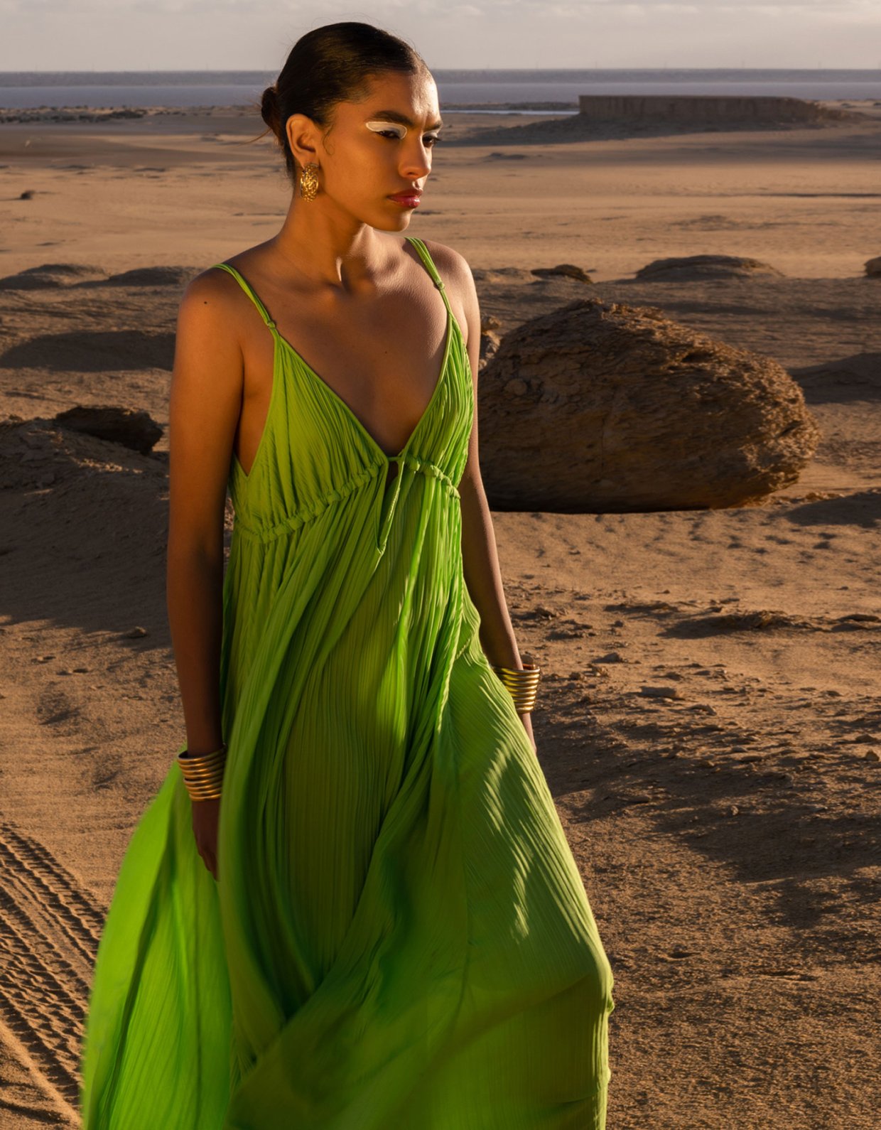 Mallory the label Musa green dress