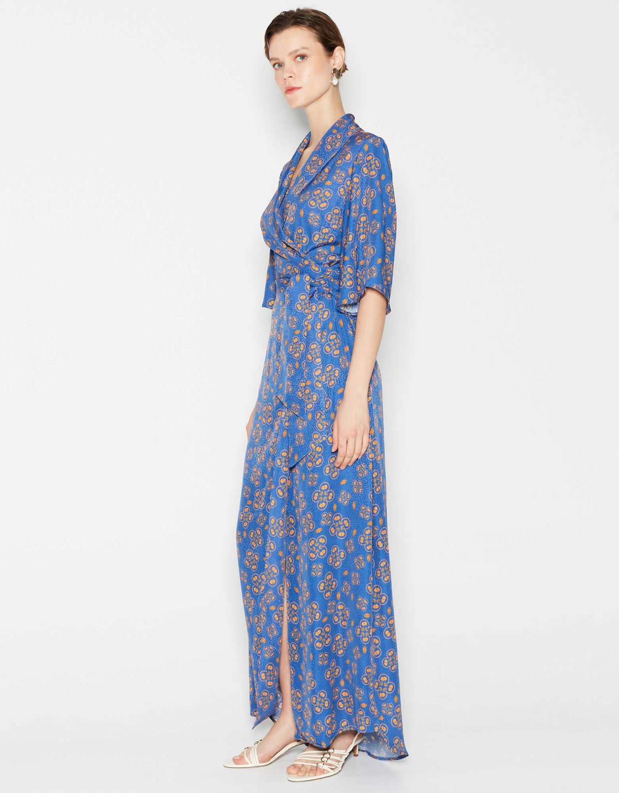 Nadia Rapti Oceana wrap dress blue