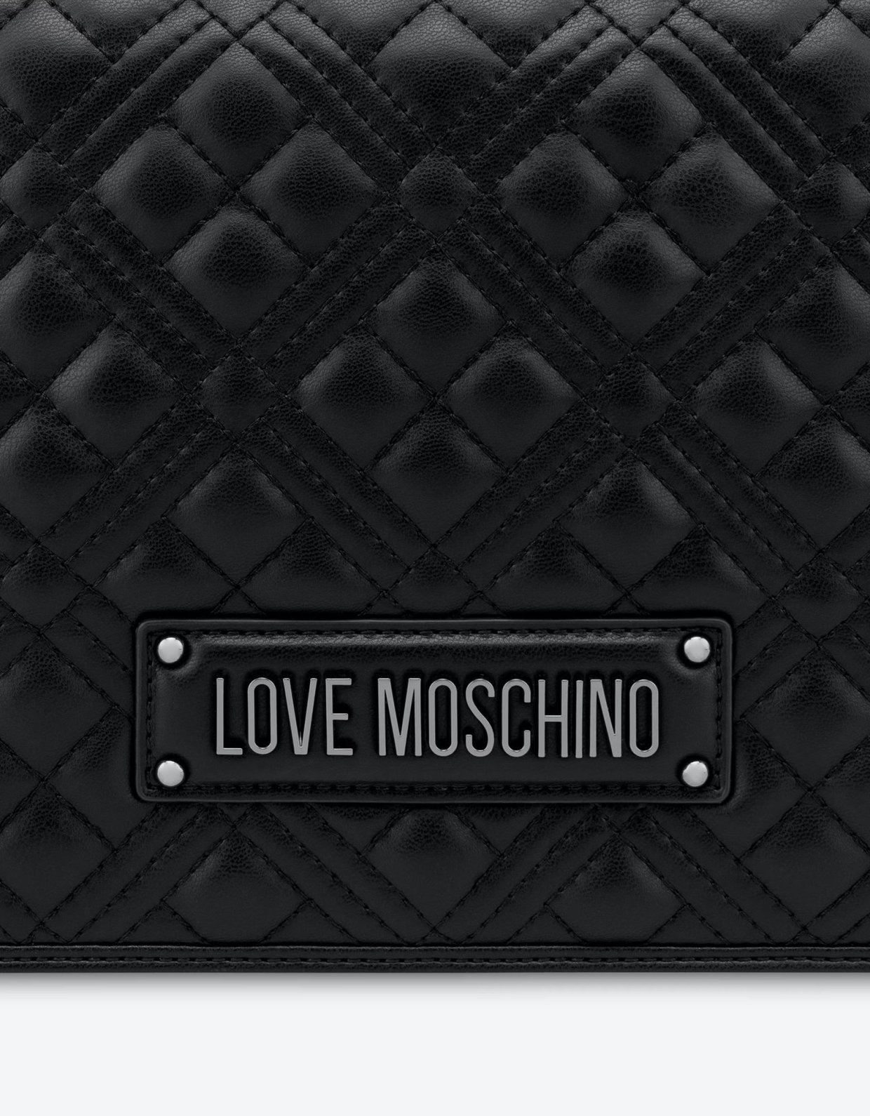 Love Moschino Quilted shoulder bag black