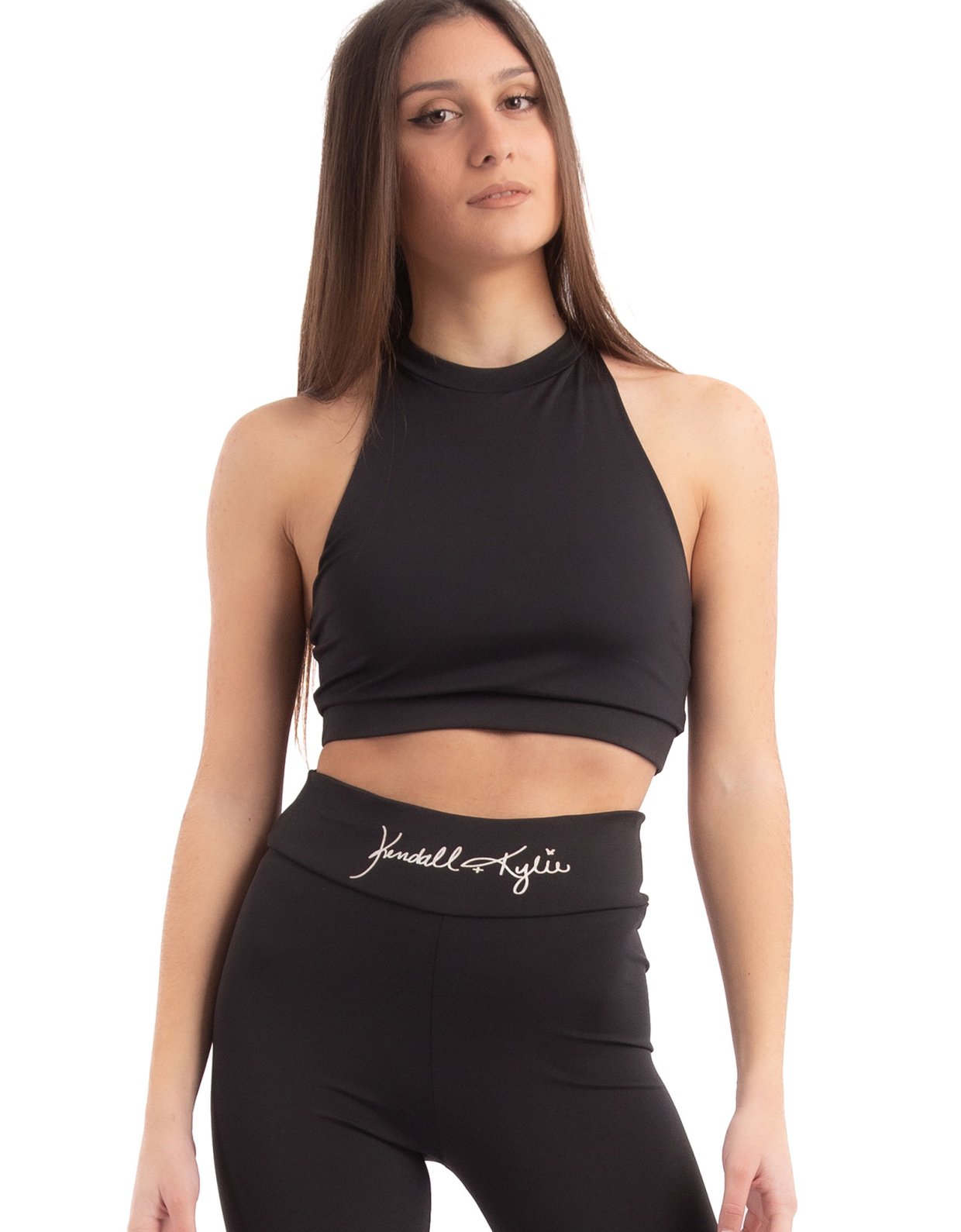 Kendall + Kylie Basic logo leggings black