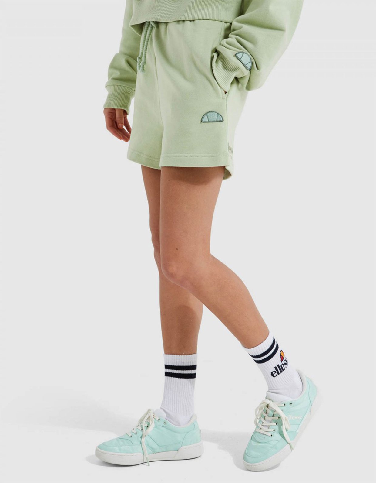 Ellesse Nano arrow shorts light green