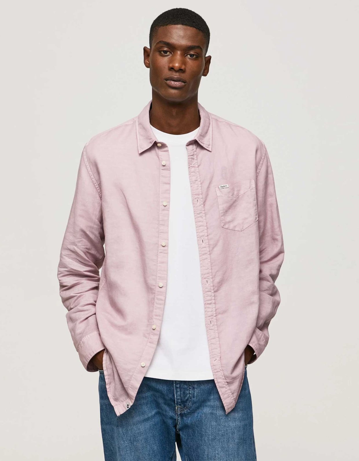 Pepe Jeans Parker shirt bleach pink