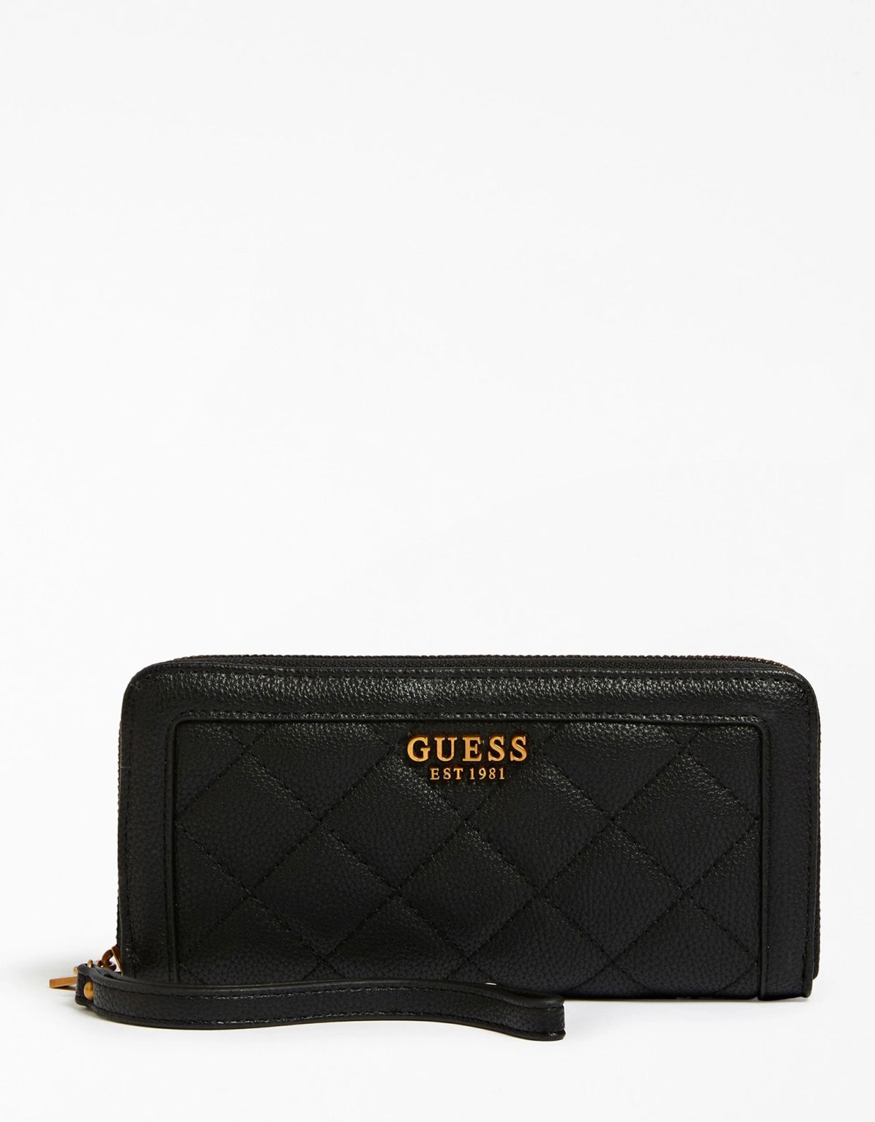 Guess Abey quilted wallet black