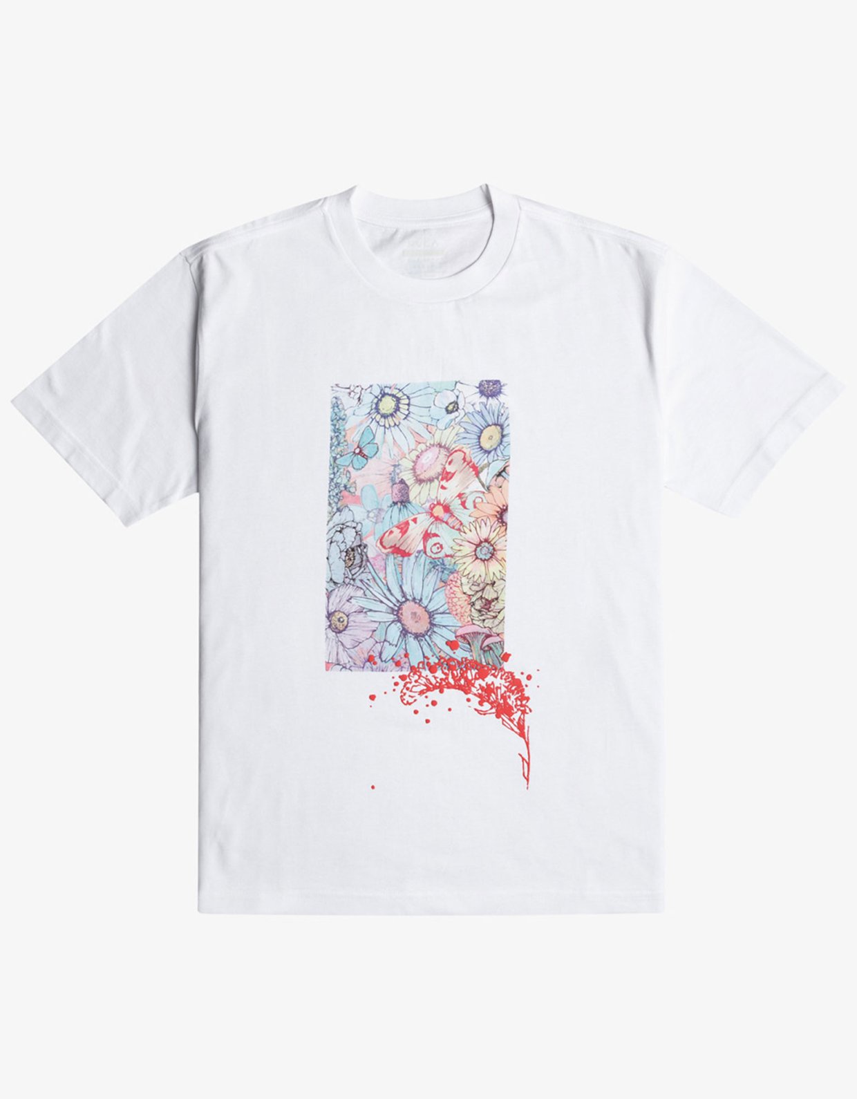 Rvca Sage floral tee white