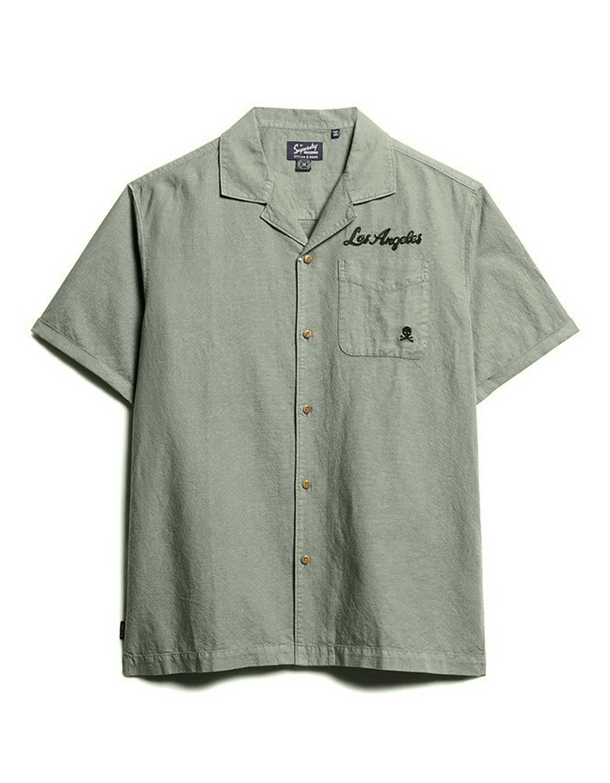 Superdry Vintage resort s/s shirt light khaki green