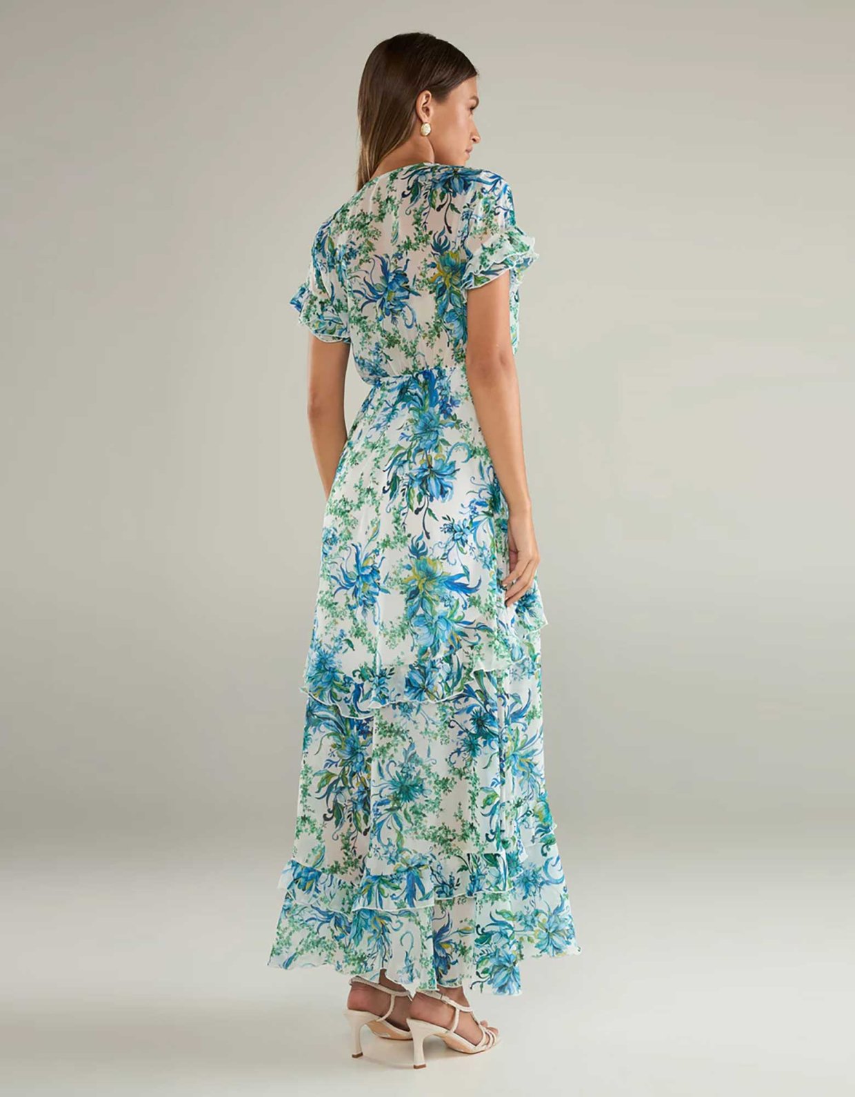 Eveleya Vivian maxi dress with ruffles