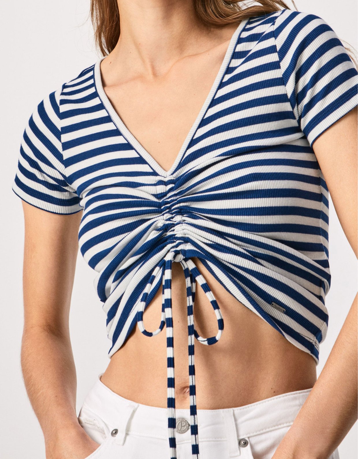 Pepe Jeans Carina gathered tee multi