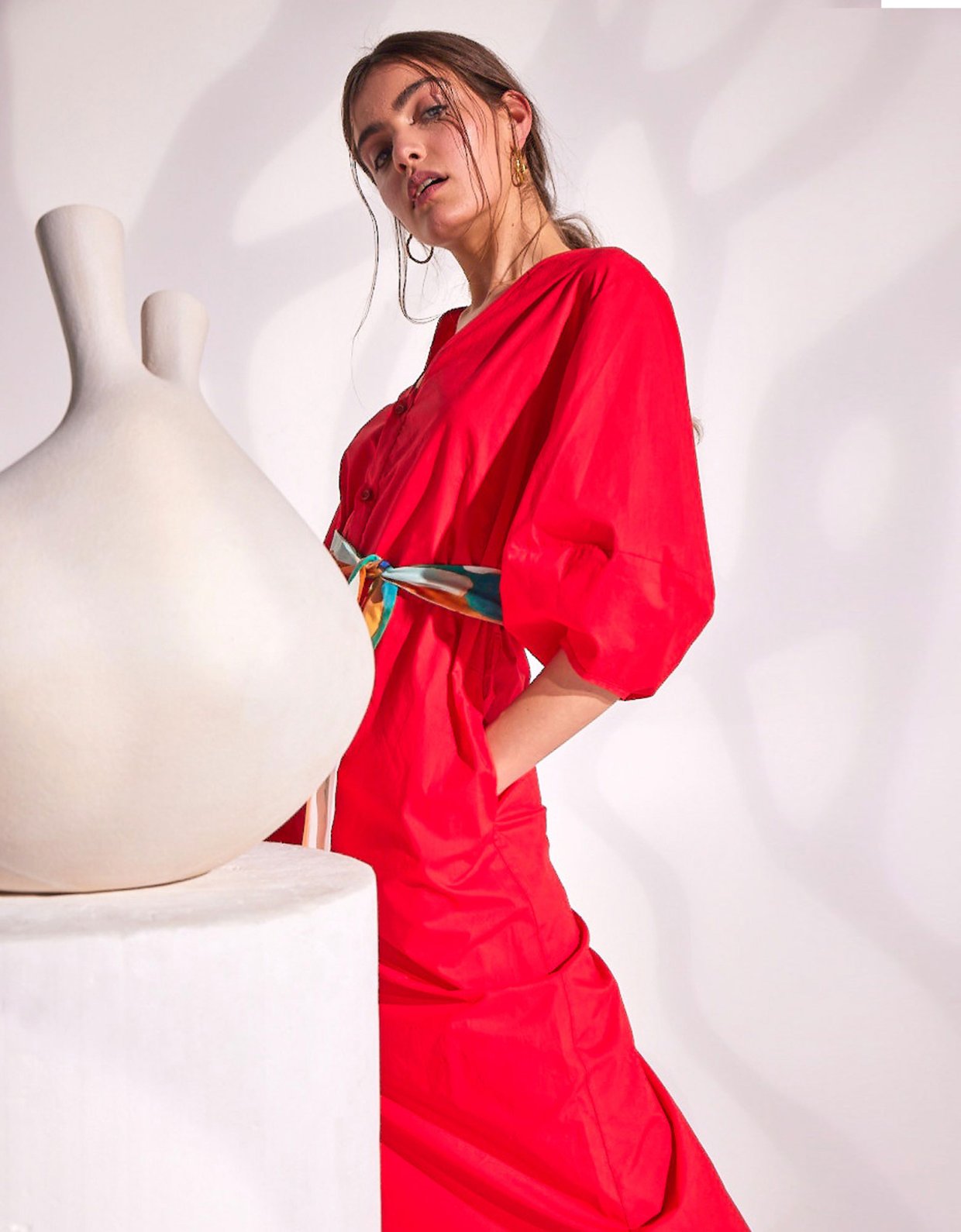 The Knl's Heritage dress red
