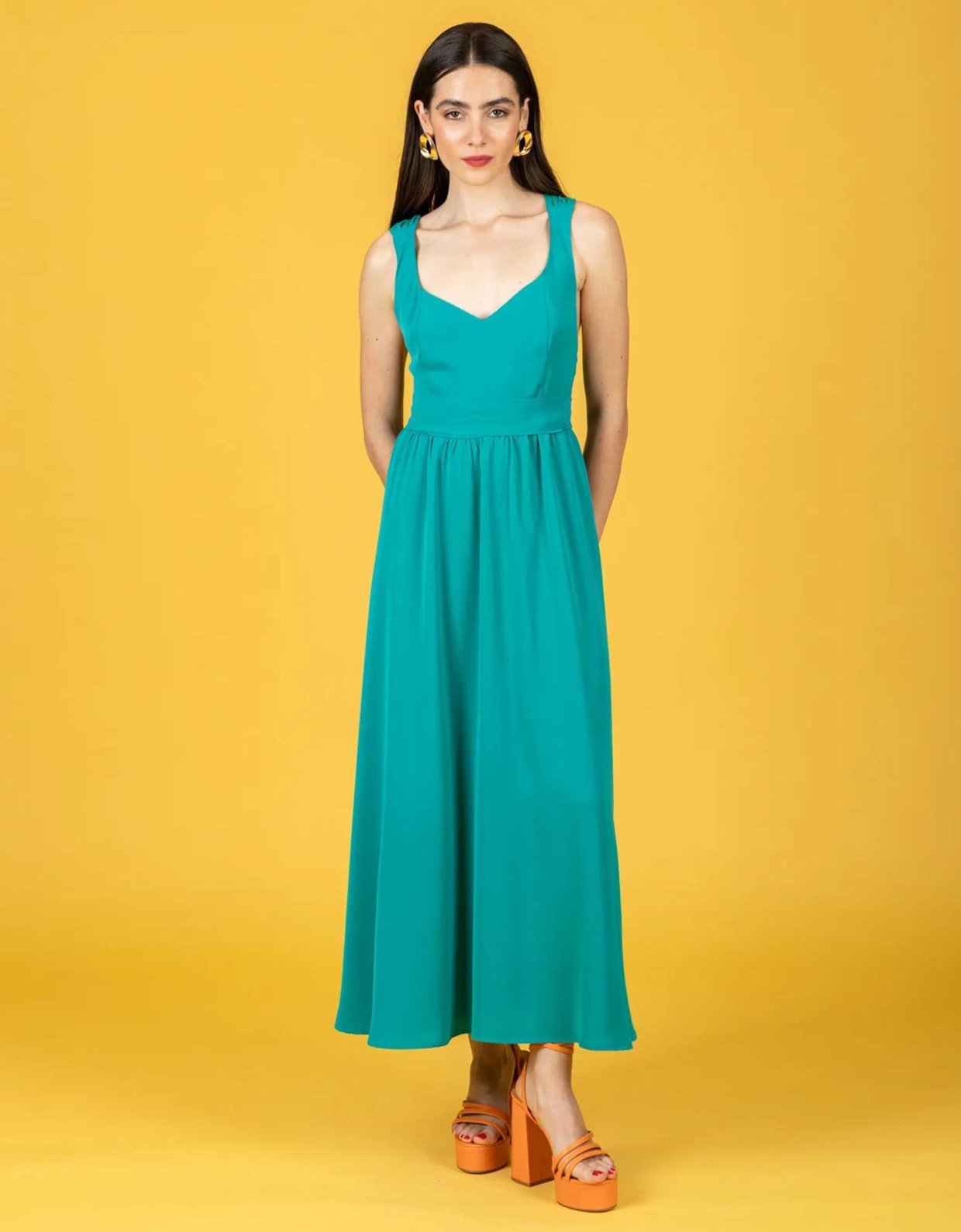 Chaton Alessia dress emerald