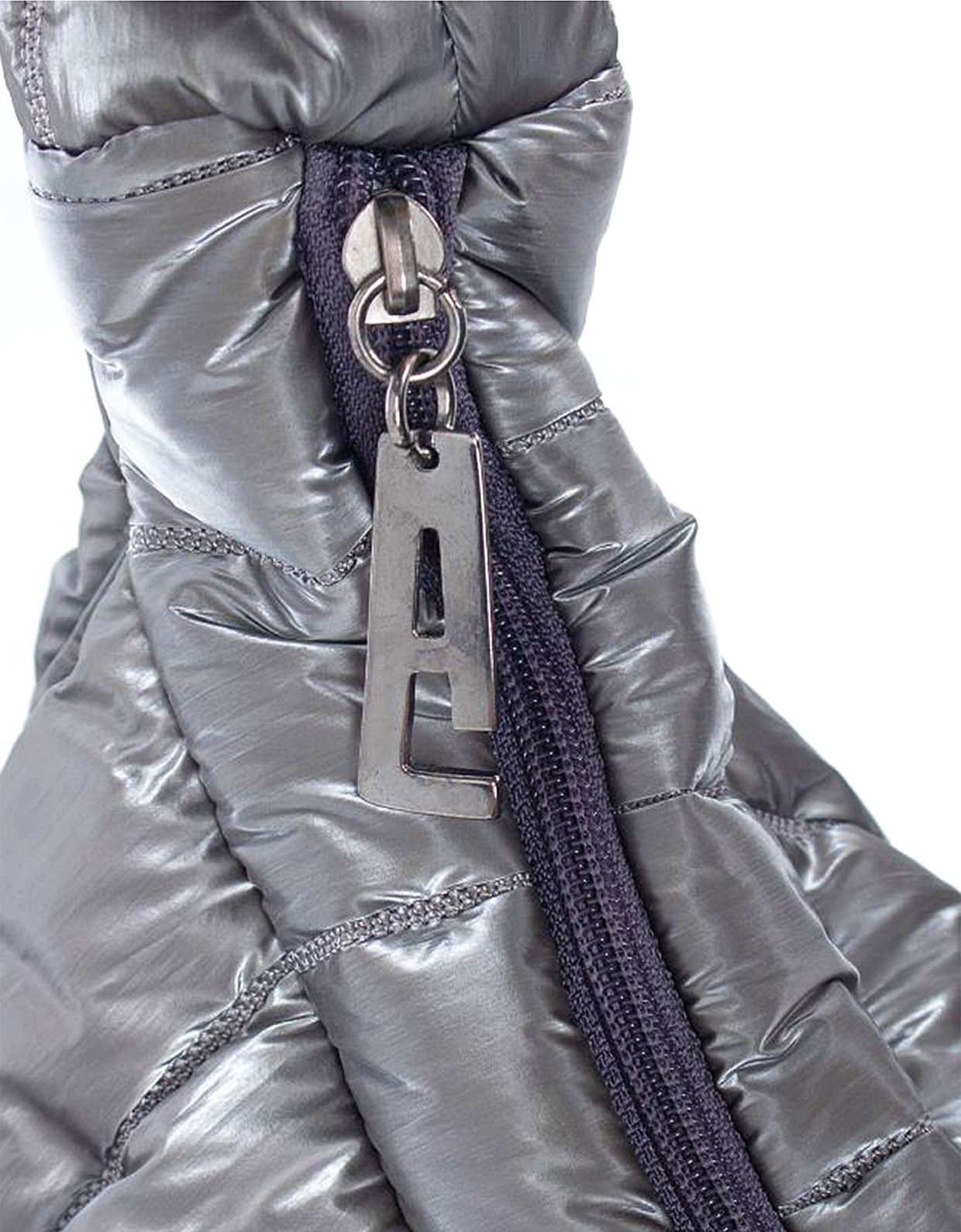 Elena Athanasiou Bomber XL cross bag metallic grey