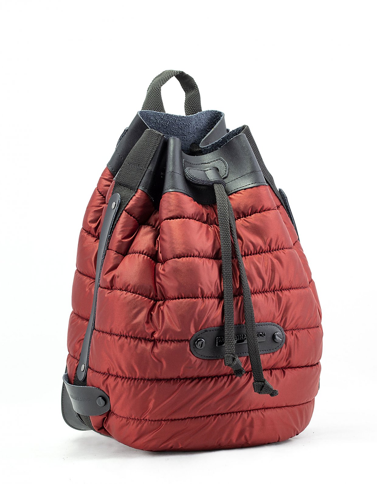 Elena Athanasiou Puffer backpack brick red