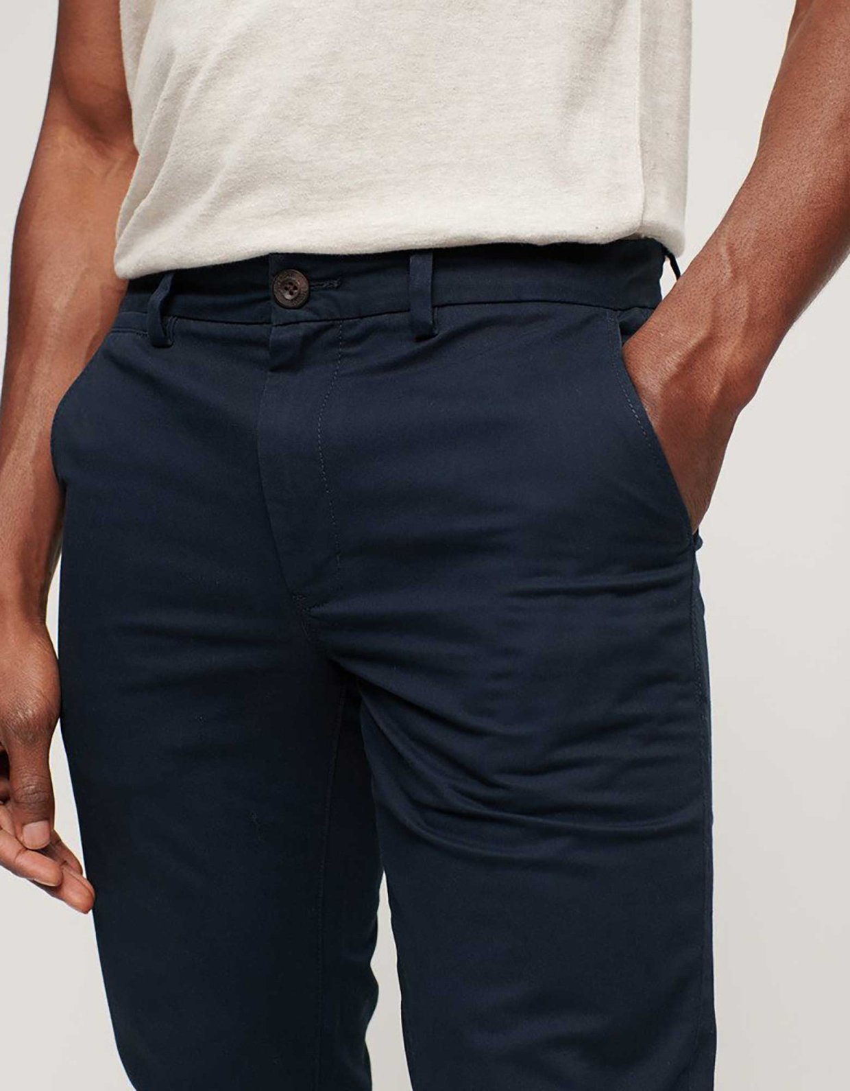 Superdry Slim tapered stretch chino eclipse navy