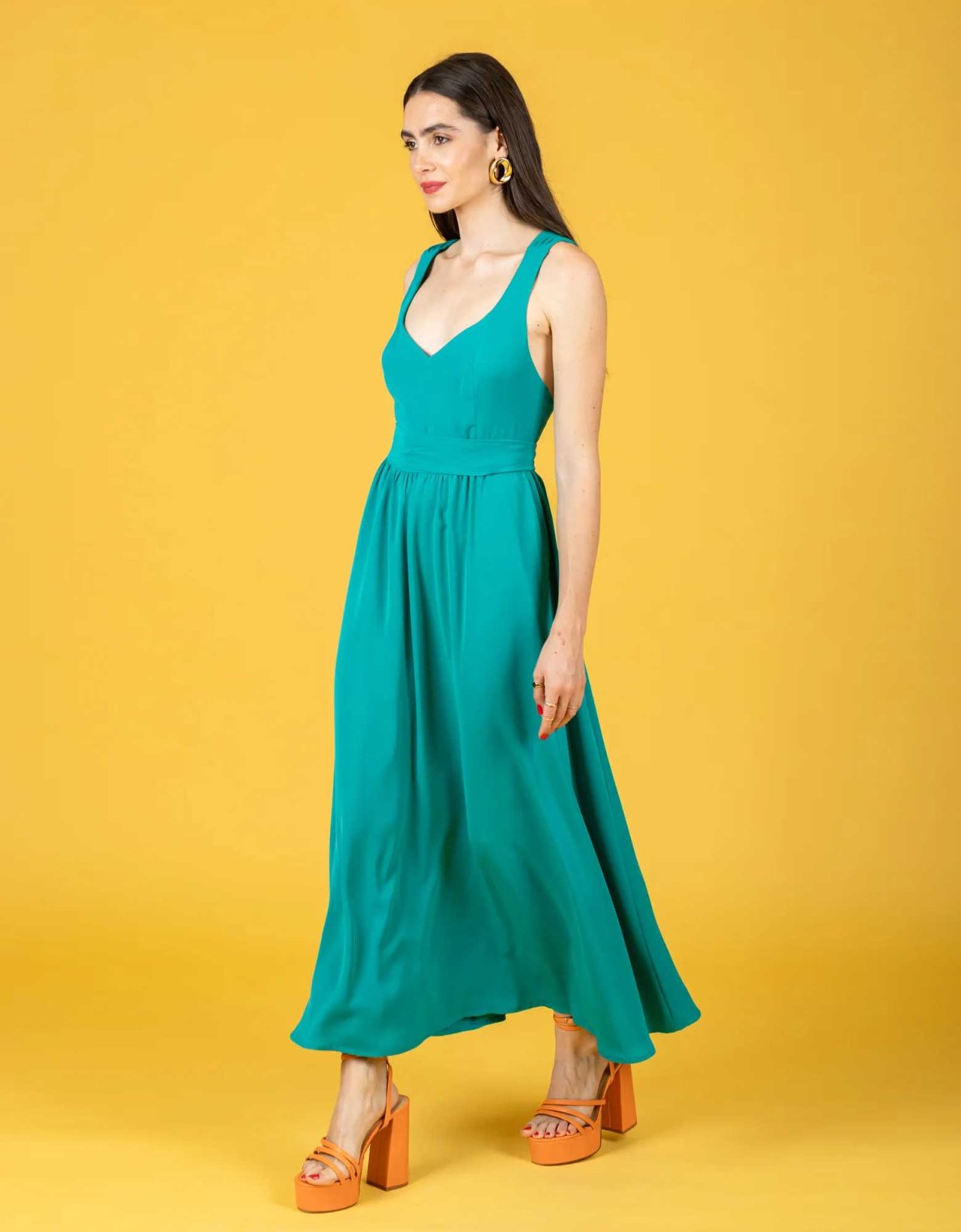 Chaton Alessia dress emerald