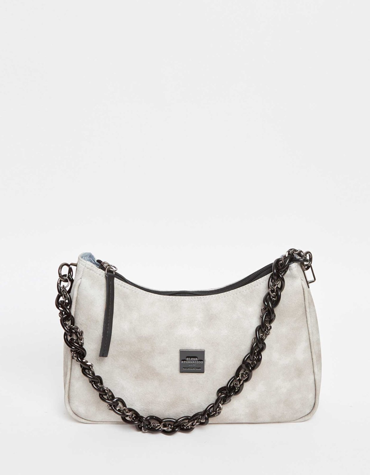 Elena Athanasiou Retro chain vintage baguette grey