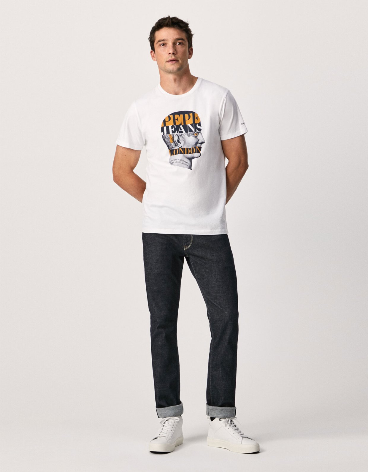 Pepe Jeans Sullivan washed effect t-shirt white