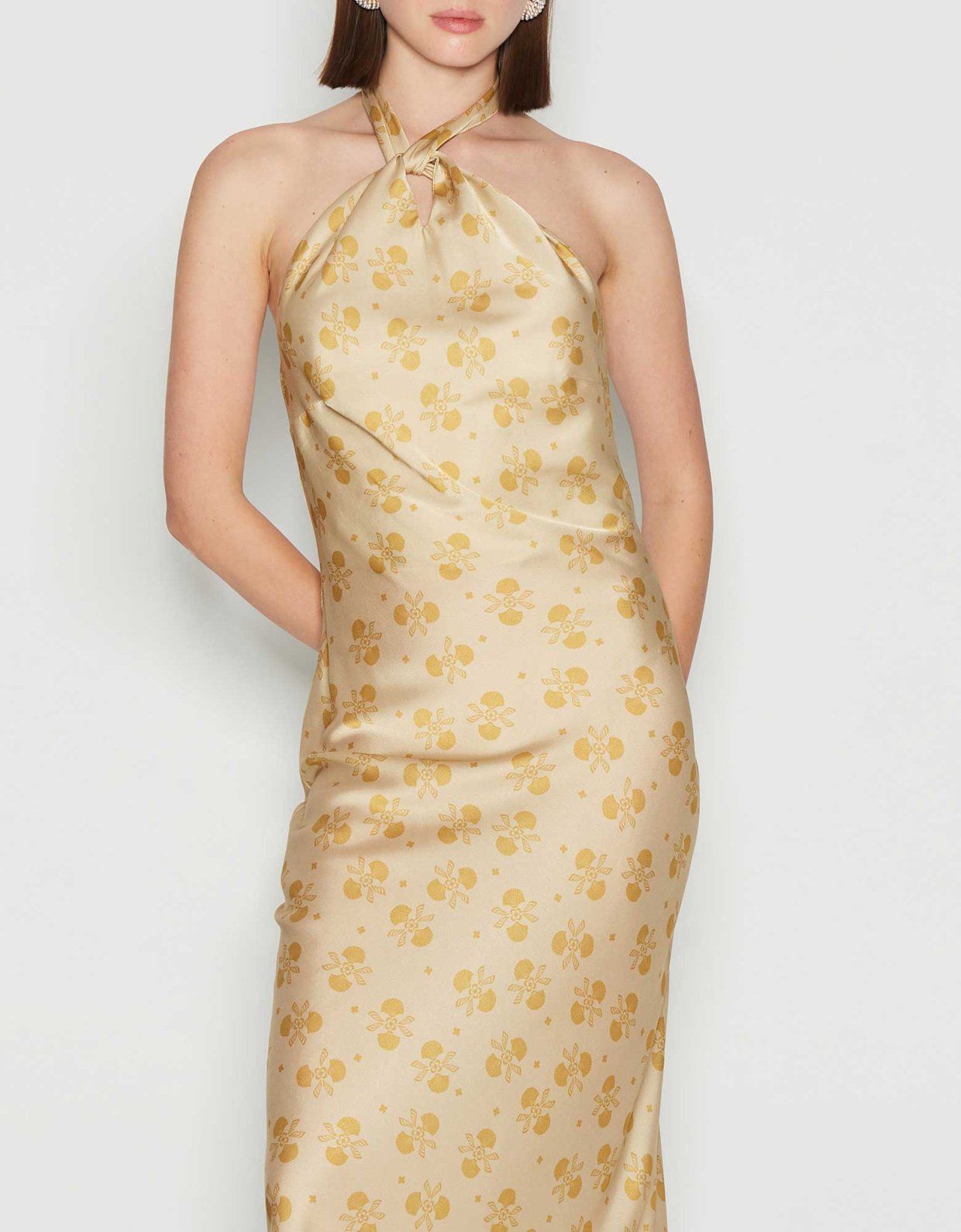 Nadia Rapti Luminous dress golden