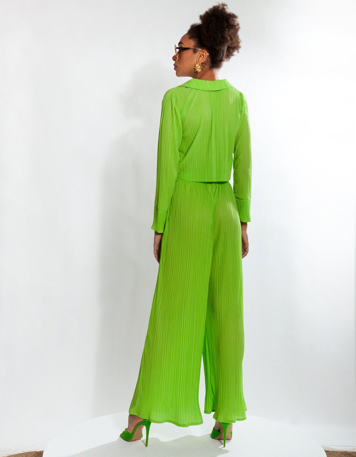 Mallory the label Kiara green top