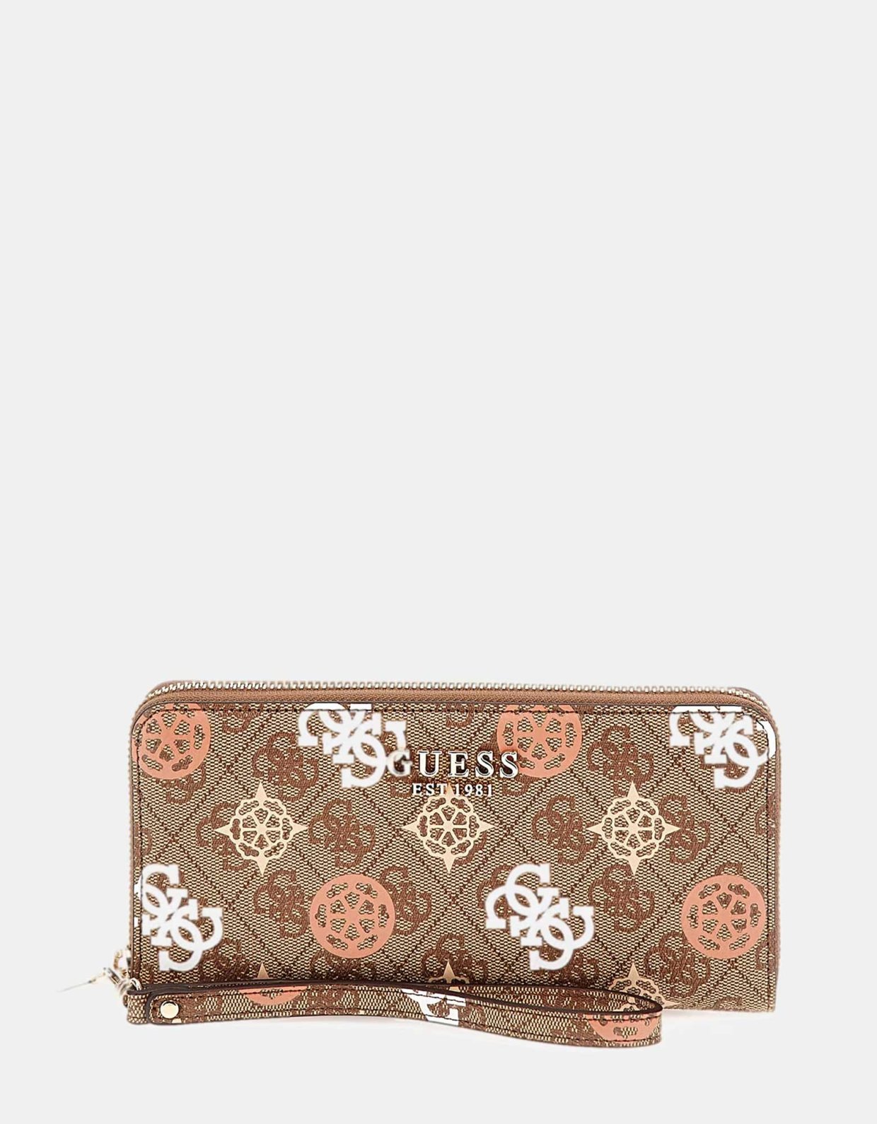 Guess Eliete wallet latte logo multi