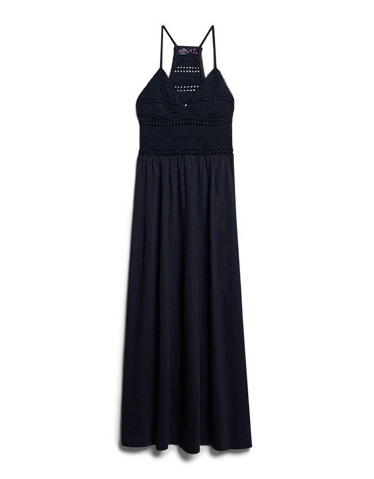 Superdry Jersey lace maxi dress eclipse navy