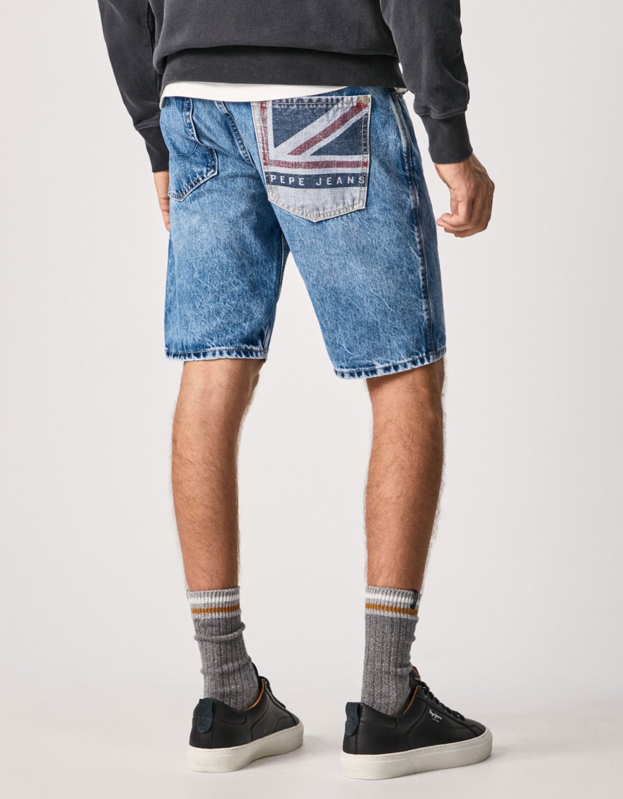 Pepe Jeans Stanley logo denim bermuda shorts