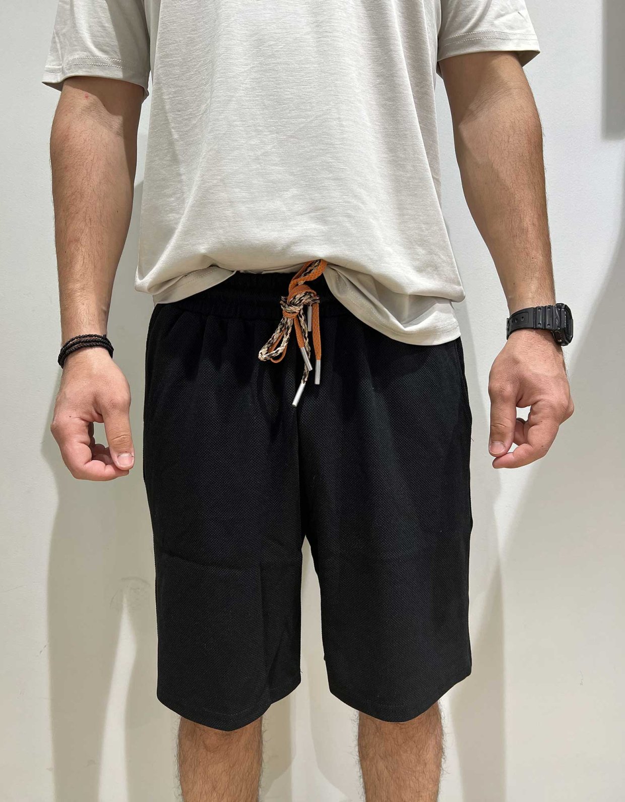 Gianni Lupo Relief bermuda short black