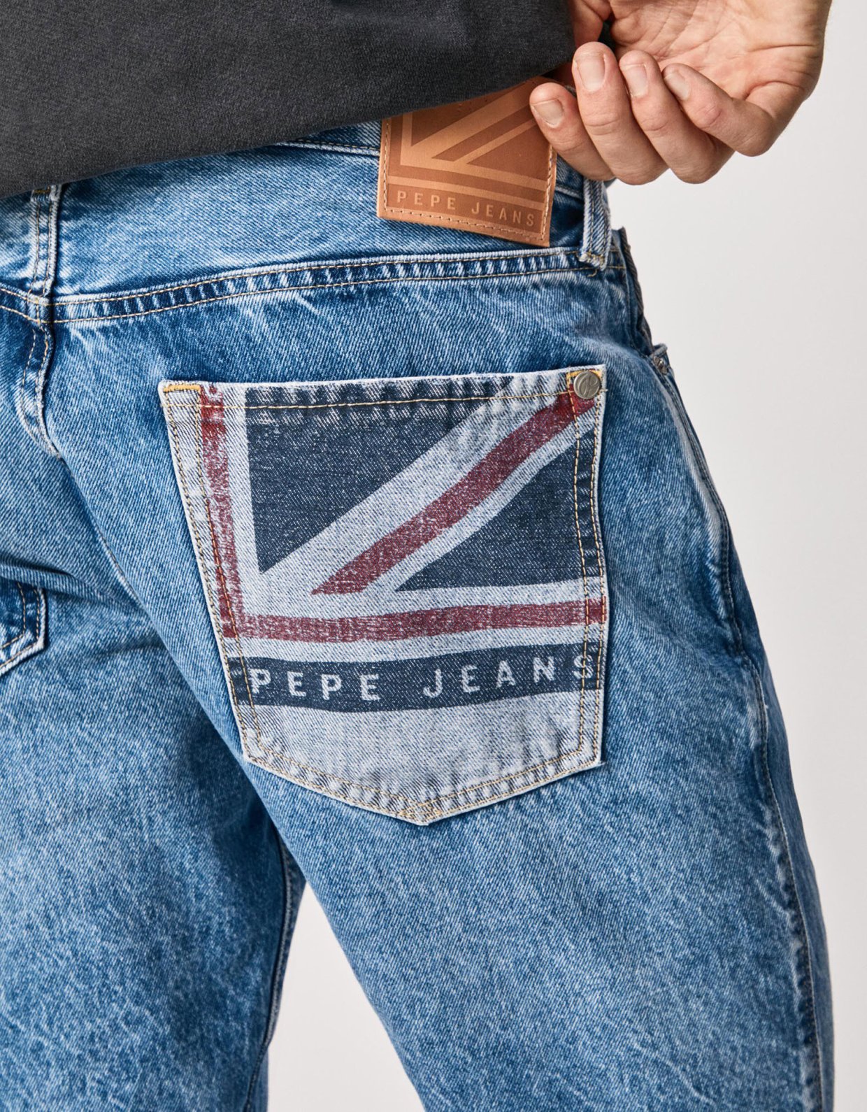 Pepe Jeans Stanley logo denim bermuda shorts