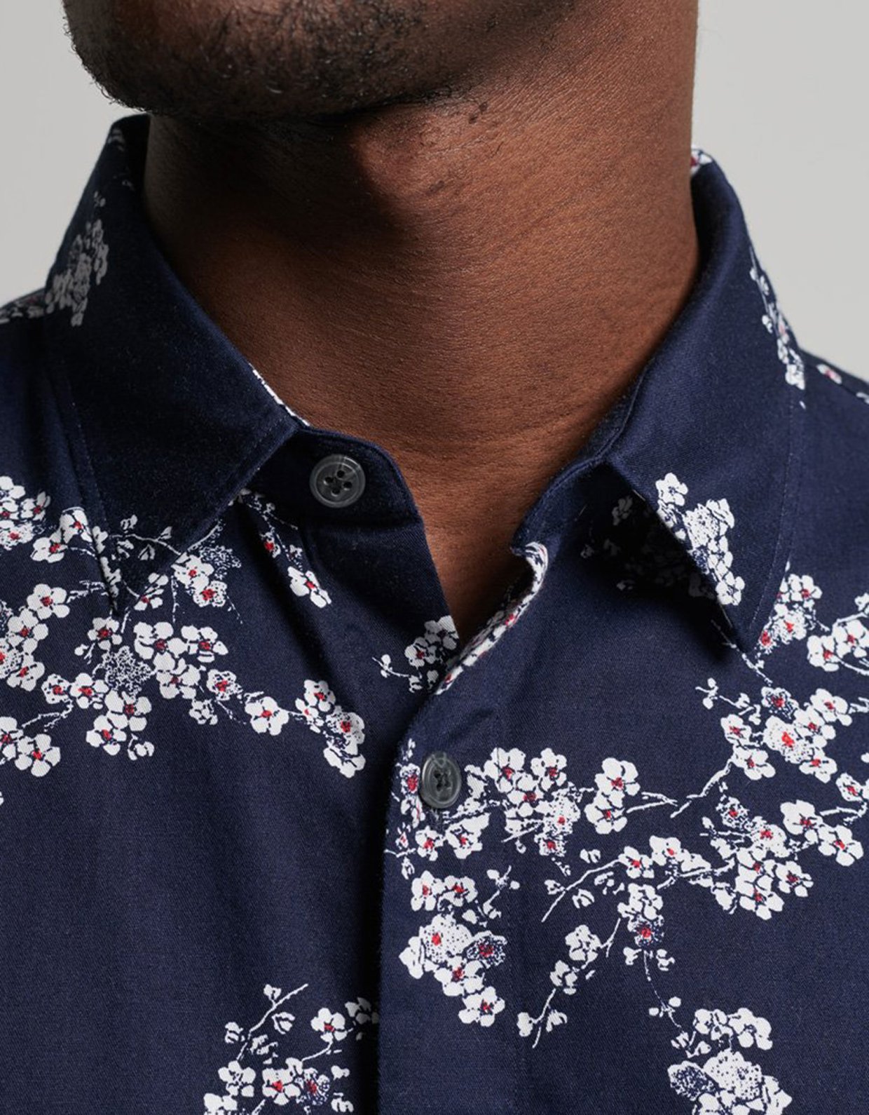 Superdry Vintage Hawaiian shirt indigo blossom